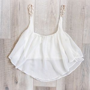 Papaya Flowy Crop Top